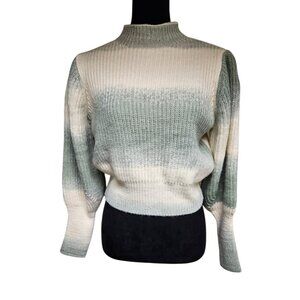 Stylish Balloon Sleeve Women's Sweater-Size Medium